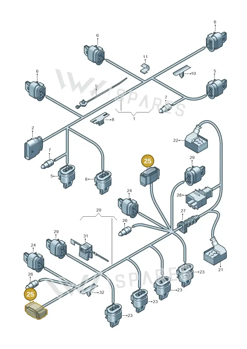 4E0972713 — Audi RS7 Sportback (2013-2018) diagram 711972300, position 25