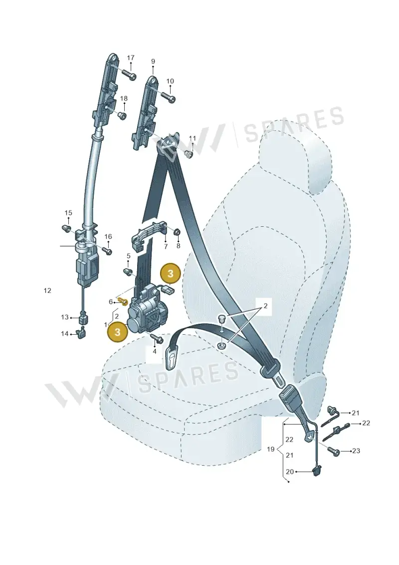 4E0973805 — Audi A8L qu. 3.0 TDI (2013-2018) diagram 771857600, position 3