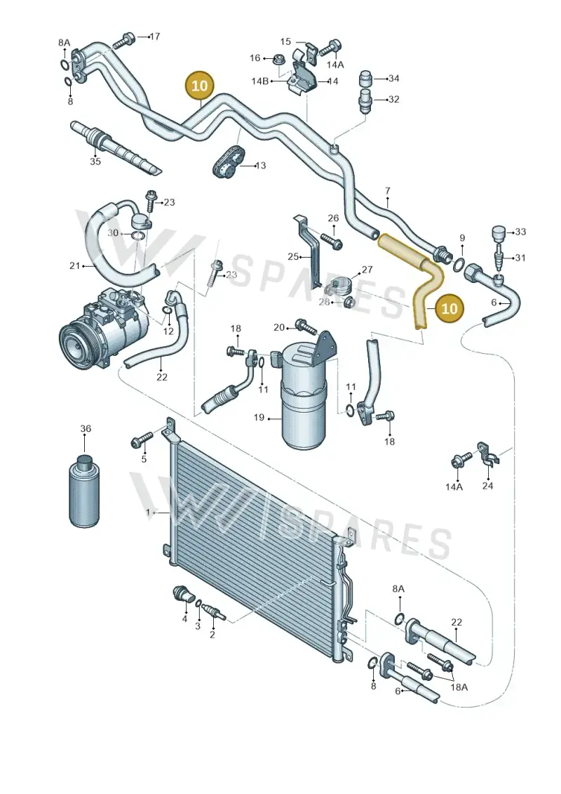 4E1260740AL — Audi A8/S8/qu. lang    08> (2007-) diagram 291260410, position 10