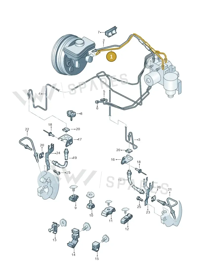 4E1614705AG — Audi A8/S8/qu. lang    08> (2007-) diagram 249611200, position 1