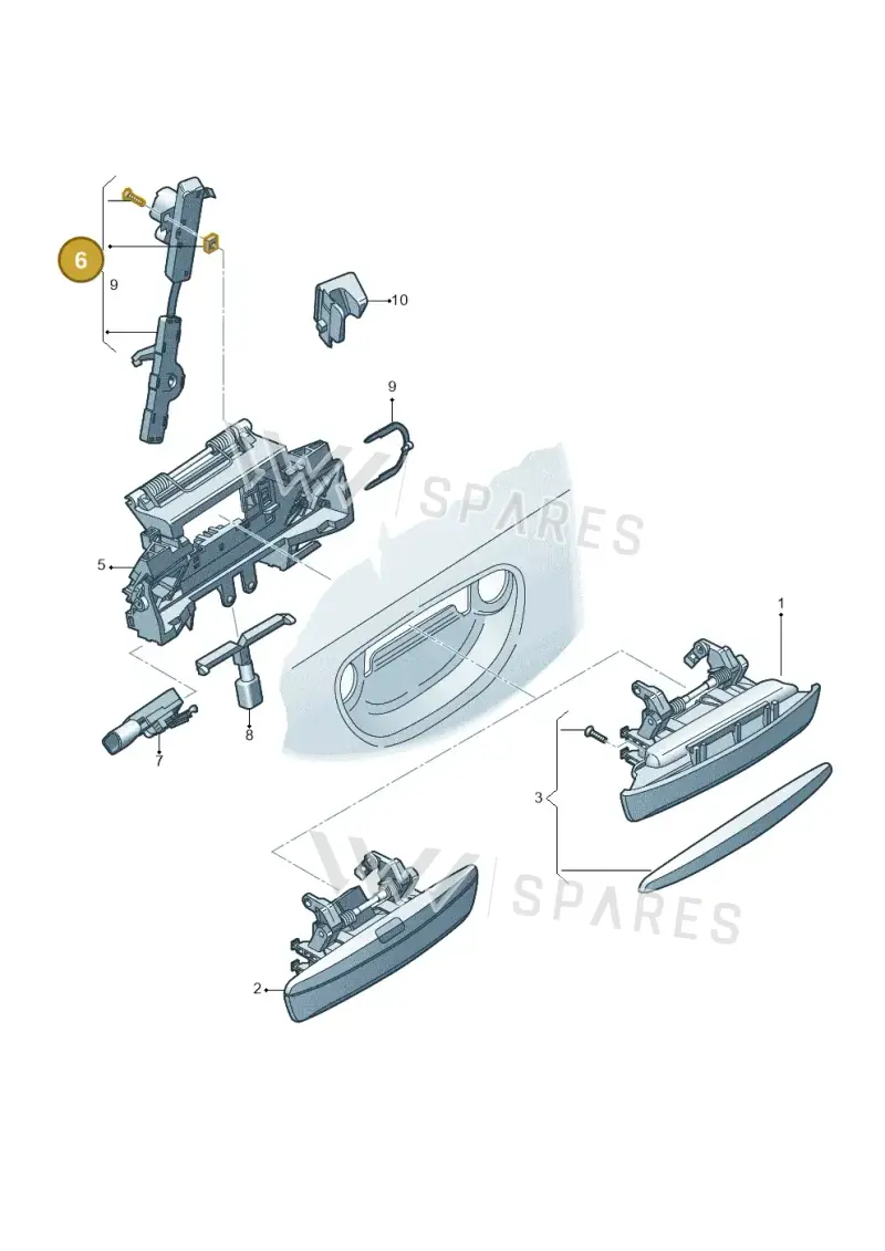 4E2898106C — Audi A8/S8/qu. lang    08> (2007-) diagram 291837000, position 6