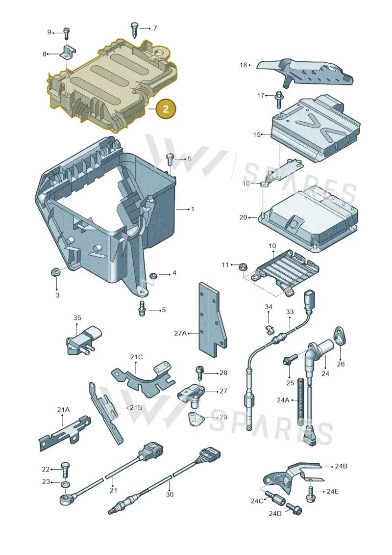 4E2937128A — Audi A8/S8/qu. lang    08> (2007-) diagram 291906000, position 2