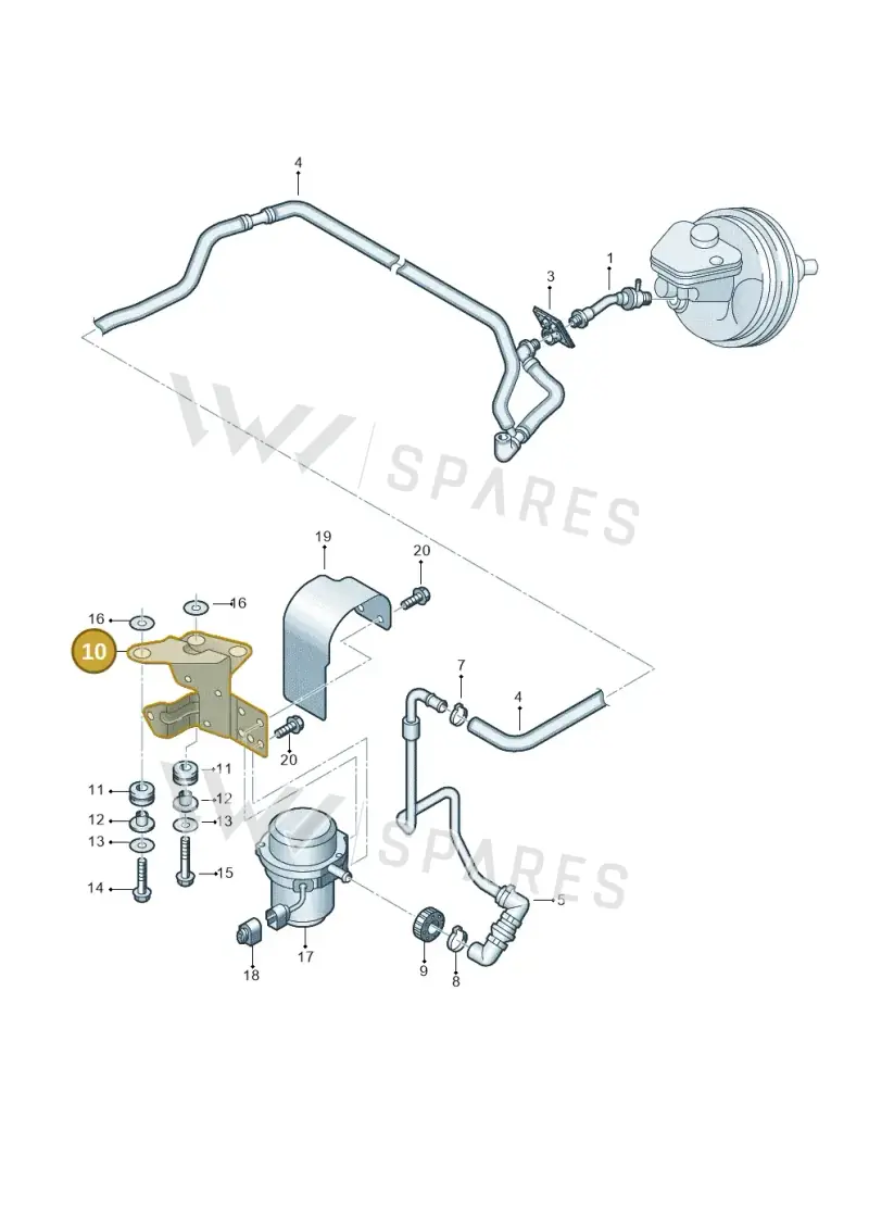4E4614119A — Audi A8/S8/qu. lang    08> (2007-) diagram 291611850, position 10