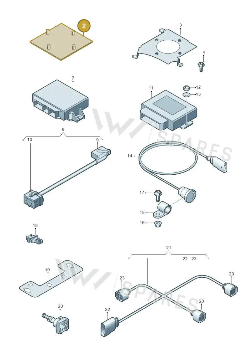 4E4907297 — Audi A8L qu. 3.0 TDI (2009-2014) diagram 696907690, position 2