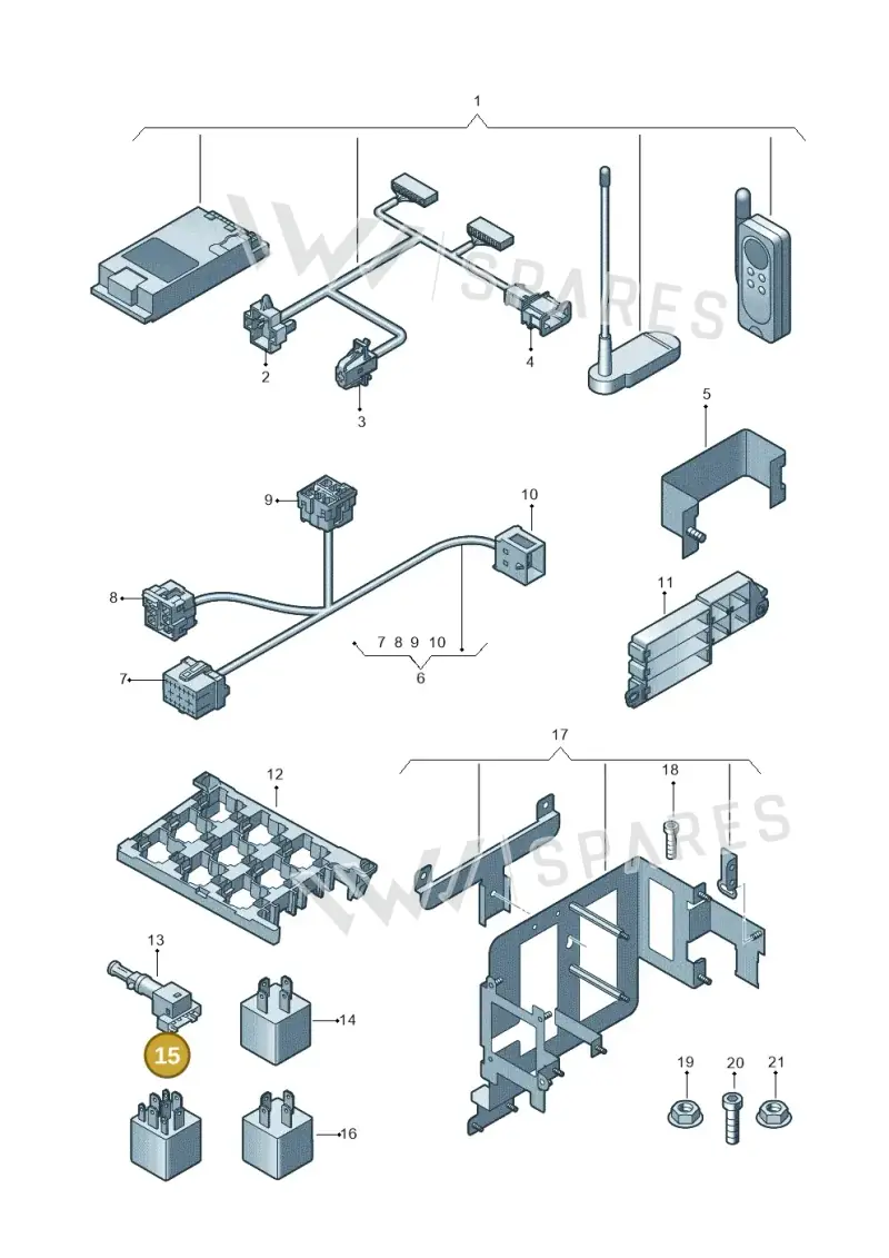 4E4937097 — Audi A8L qu. 3.0 TDI (2009-2014) diagram 696907650, position 15