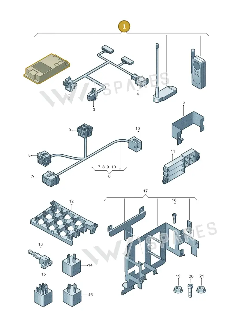 4E4998209 — Audi A8L qu. 3.0 TDI (2009-2014) diagram 696907650, position 1