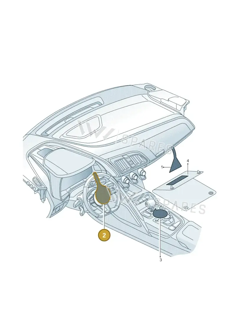4F0010548 — Audi R8 Spyder (2015-2024) diagram 872010200, position 2