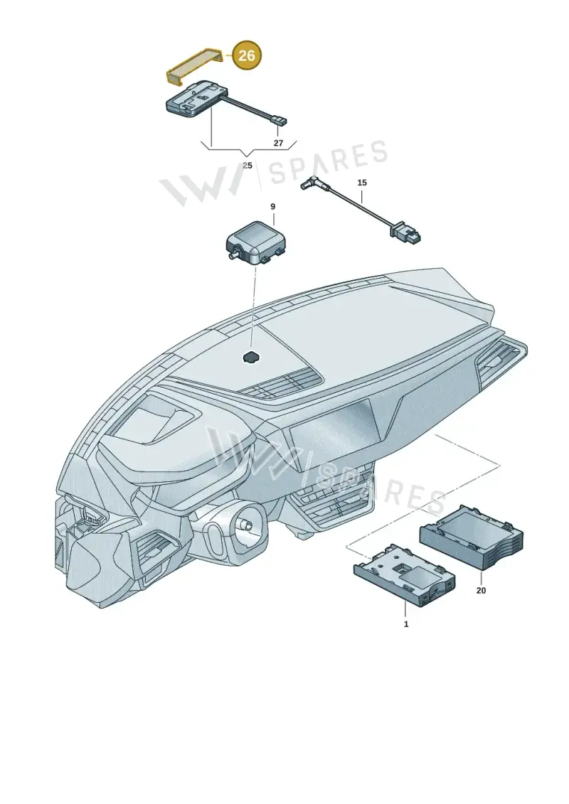 4F0035720B — Audi RS e-tron GT (2020-2020) diagram 4j1035570, position 26