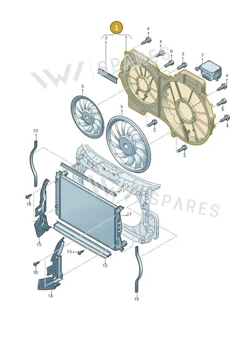 4F0121207E — Audi A6 2.7 TDI (2008-2011) diagram 448121920, position 1