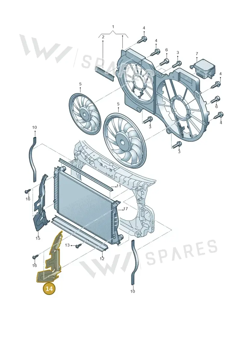 4F0121283C — Audi A6 2.7 TDI (2008-2011) diagram 448121920, position 14