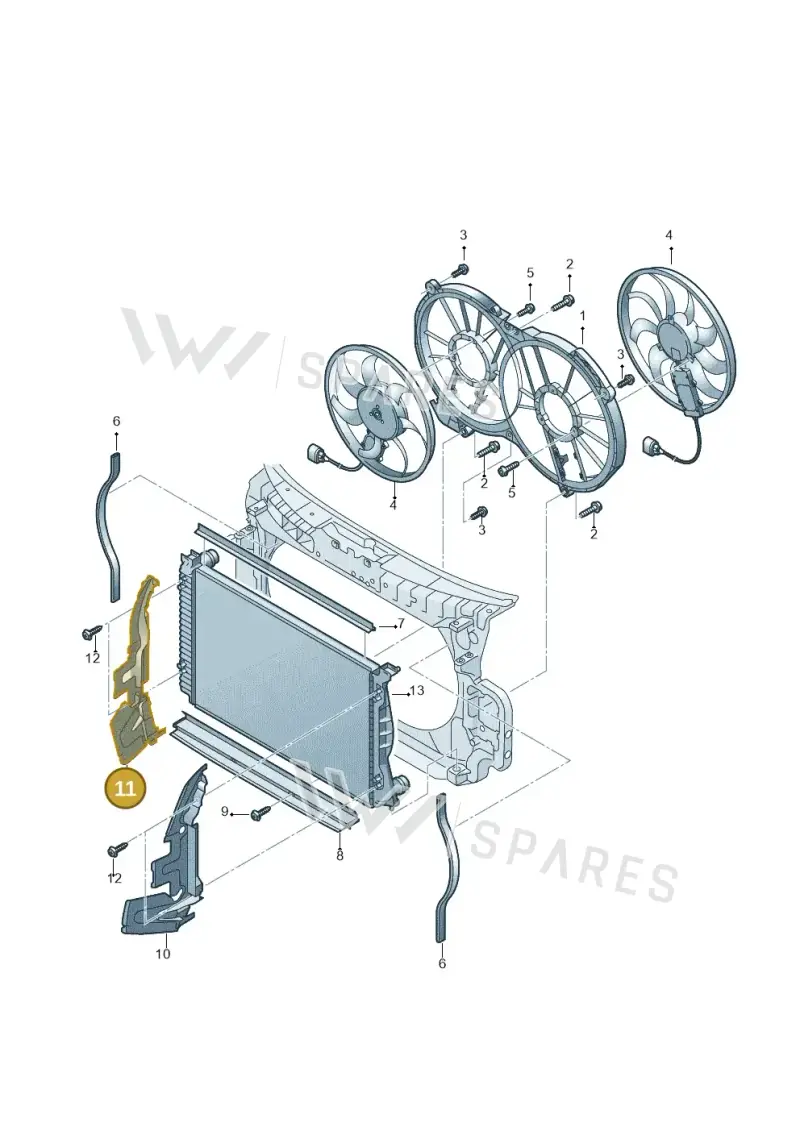 4F0121284BH — Audi A6 2.7 TDI (2008-2011) diagram 448121900, position 11