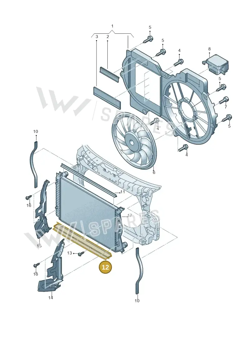 4F0121292C — Audi A6 2.7 TDI (2008-2011) diagram 448121910, position 12