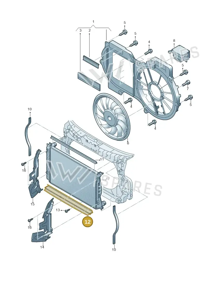 4F0121292G — Audi A6/S6/Avant/qu.   05> (2004-) diagram 448121910, position 12