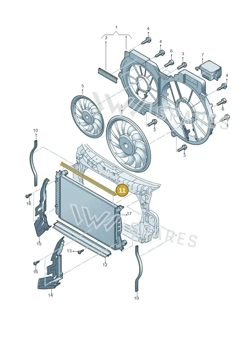 4F0121331 — Audi A6 2.7 TDI (2008-2011) diagram 448121920, position 11