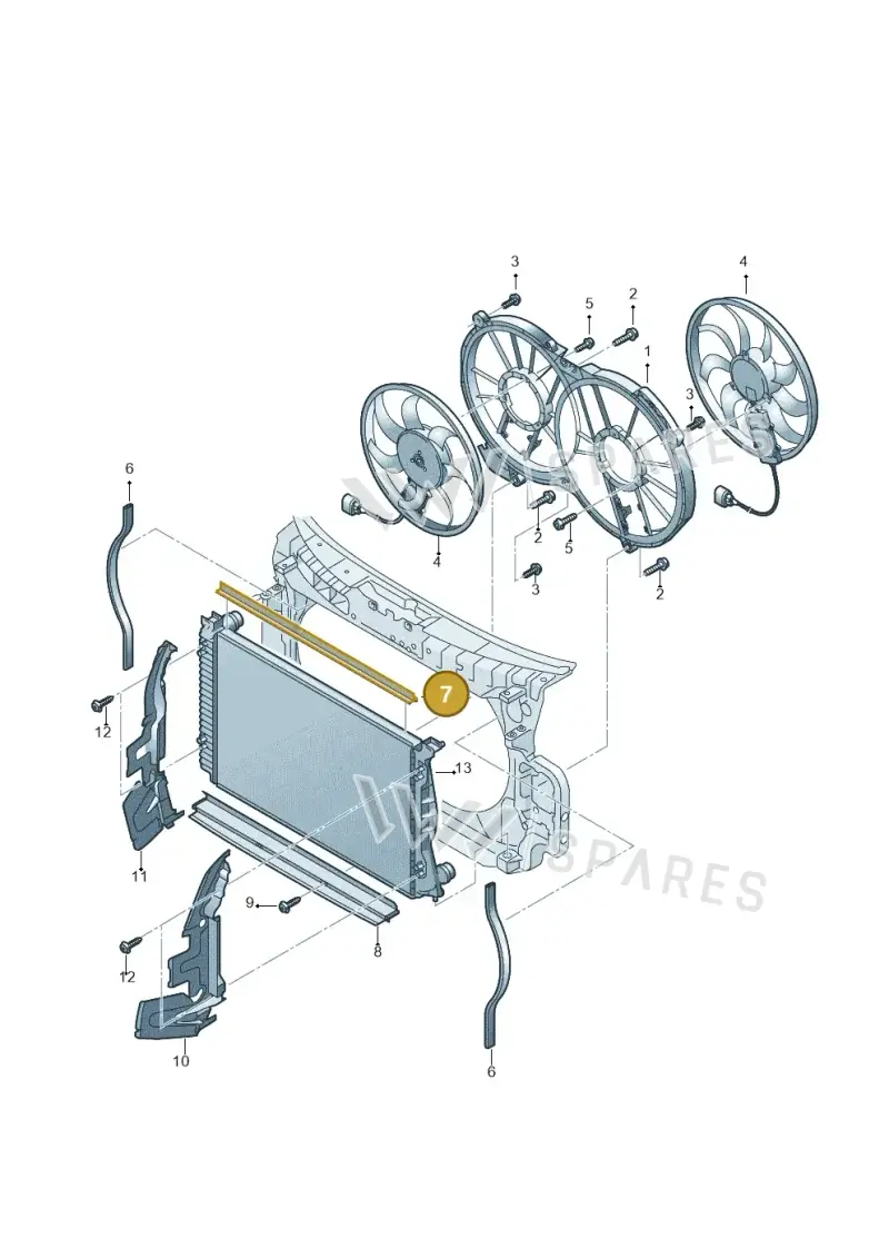 4F0121331 — Audi A6 2.7 TDI (2008-2011) diagram 448121900, position 7