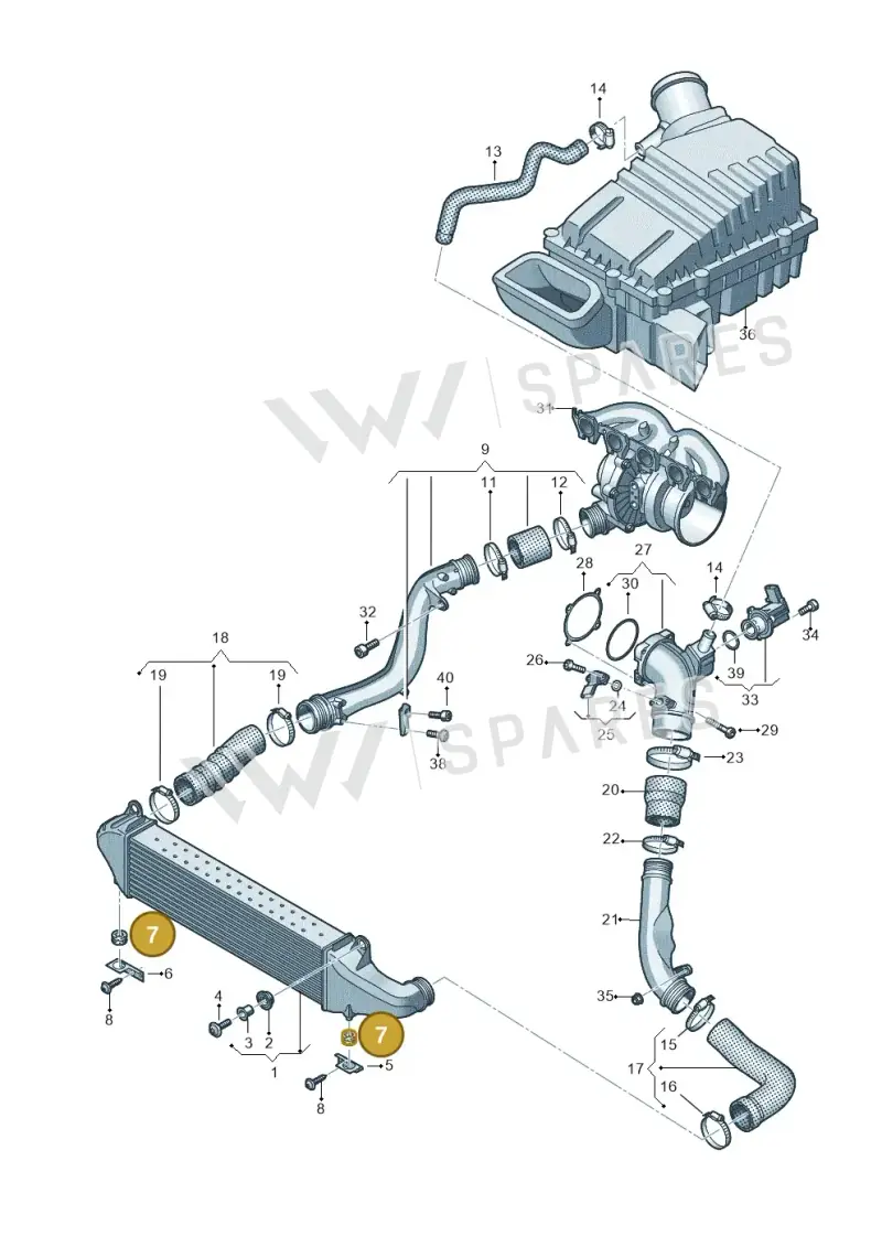 4F0129669E — Audi RSQ3 Sportback (2019-2024) diagram 898145800, position 7