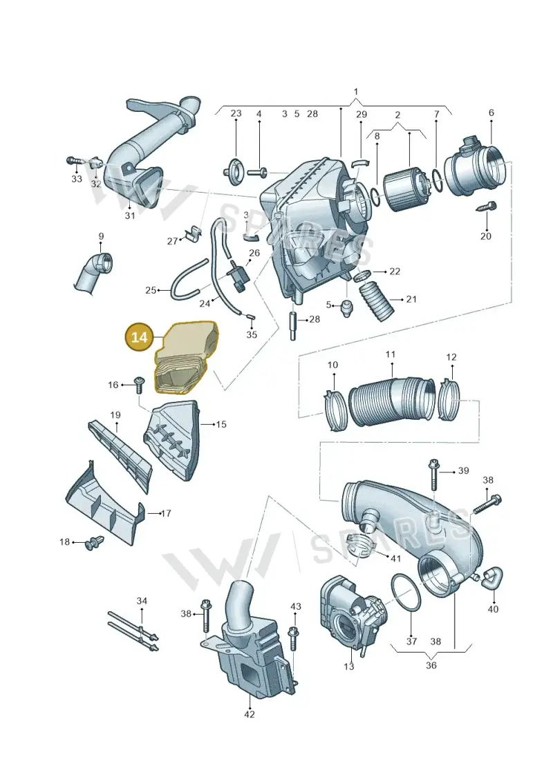 4F0129739B — Audi A6/S6/Avant/qu.   05> (2004-) diagram 448133600, position 14