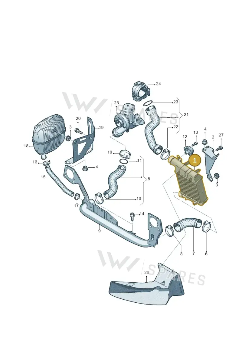4F0145805AD — Audi A6 2.7 TDI (2008-2011) diagram 454145830, position 1