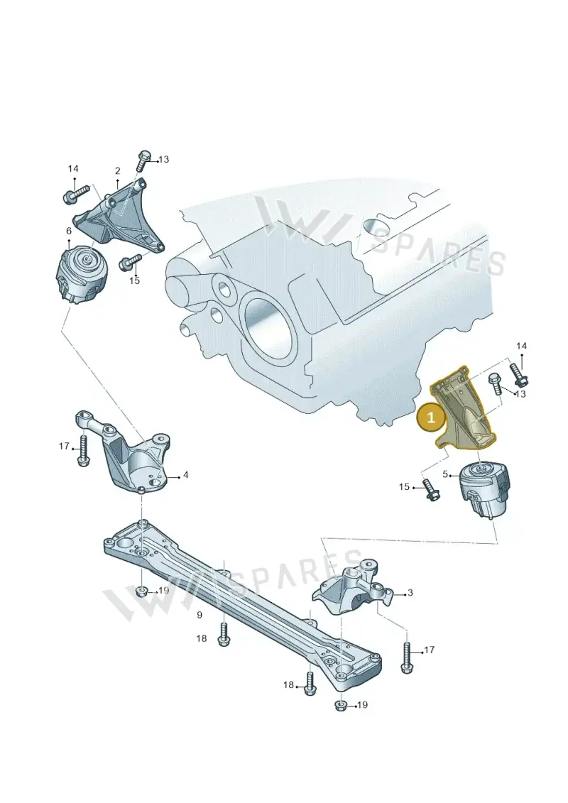 4F0199307AD — Audi A6 2.7 TDI (2008-2011) diagram 448199700, position 1
