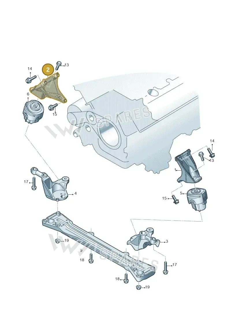 4F0199308AE — Audi A6 2.7 TDI (2008-2011) diagram 448199700, position 2