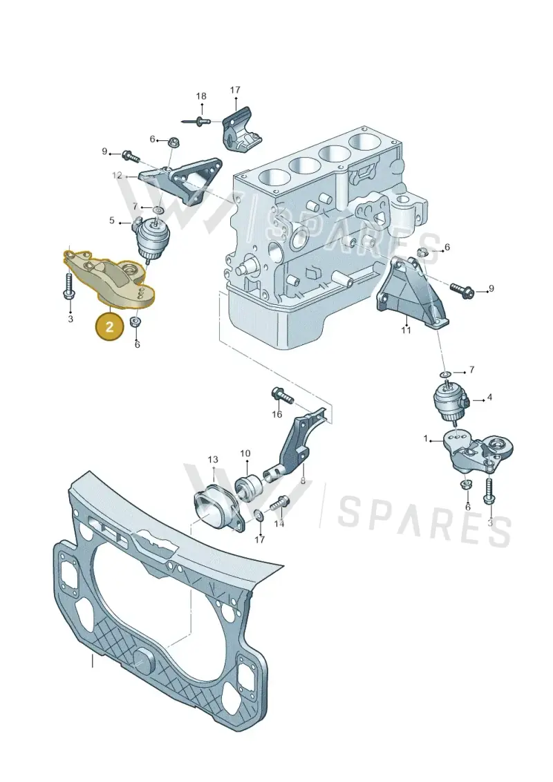 4F0199352M — Audi A6 2.7 TDI (2008-2011) diagram 448199000, position 2