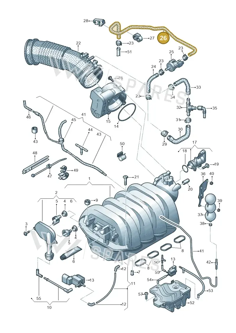 4F0201214F — Audi A6 2.7 TDI (2008-2011) diagram 620133830, position 26