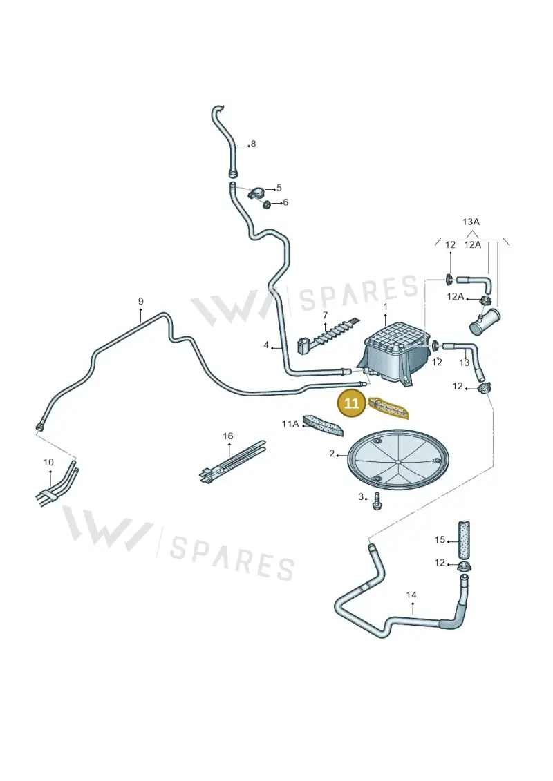 4F0201245B — Audi A6 2.7 TDI (2008-2011) diagram 448201700, position 11
