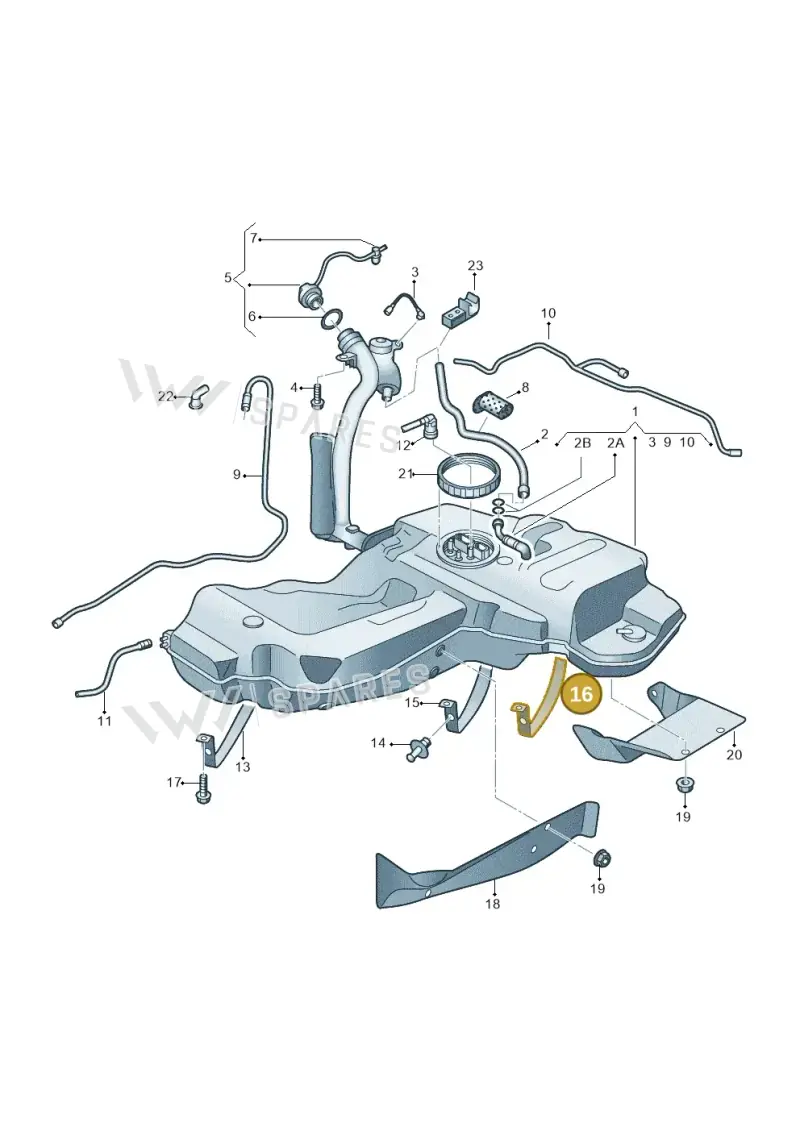 4F0201653D — Audi A6 2.7 TDI (2008-2011) diagram 448201000, position 16