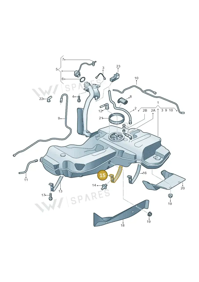 4F0201653E — Audi A6 2.7 TDI (2008-2011) diagram 448201000, position 15