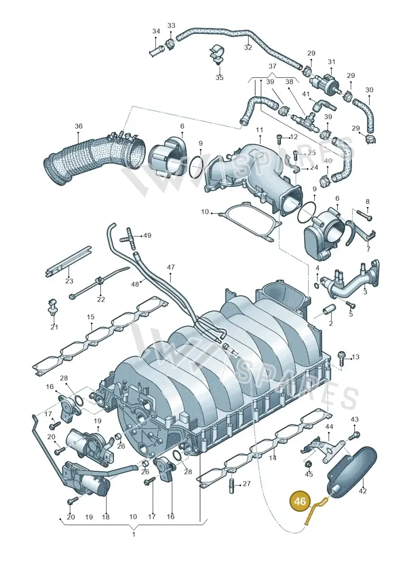 4F0201935L — Audi A6 2.7 TDI (2008-2011) diagram 448133910, position 46