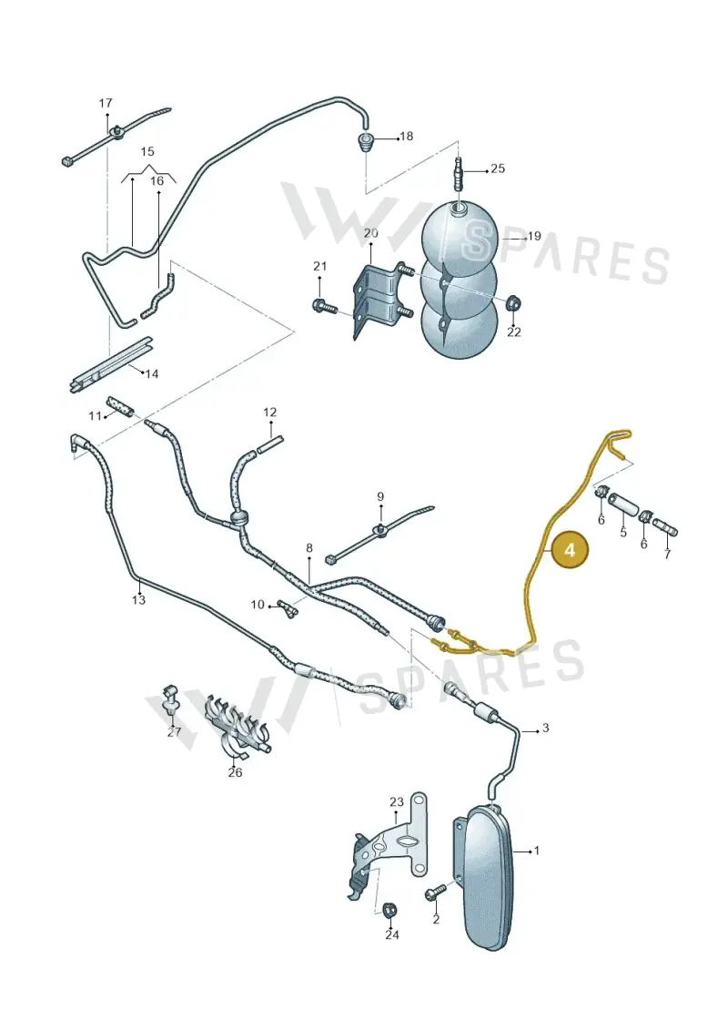 4F0201935T — Audi A6 2.7 TDI (2008-2011) diagram 448133870, position 4