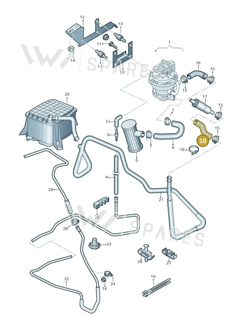4F0201946K — Audi A6 2.7 TDI (2008-2011) diagram 448201750, position 18