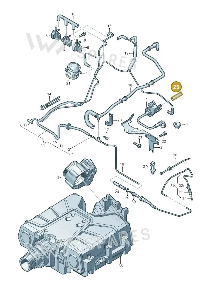 4F0201994BD — Audi A6 2.7 TDI (2008-2011) diagram 648133520, position 25
