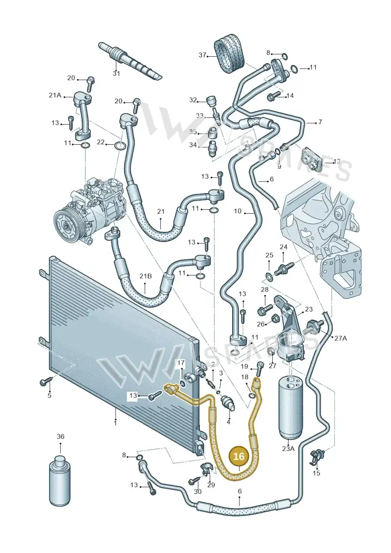 4F0260701L — Audi A6 2.7 TDI (2008-2011) diagram 448260400, position 16