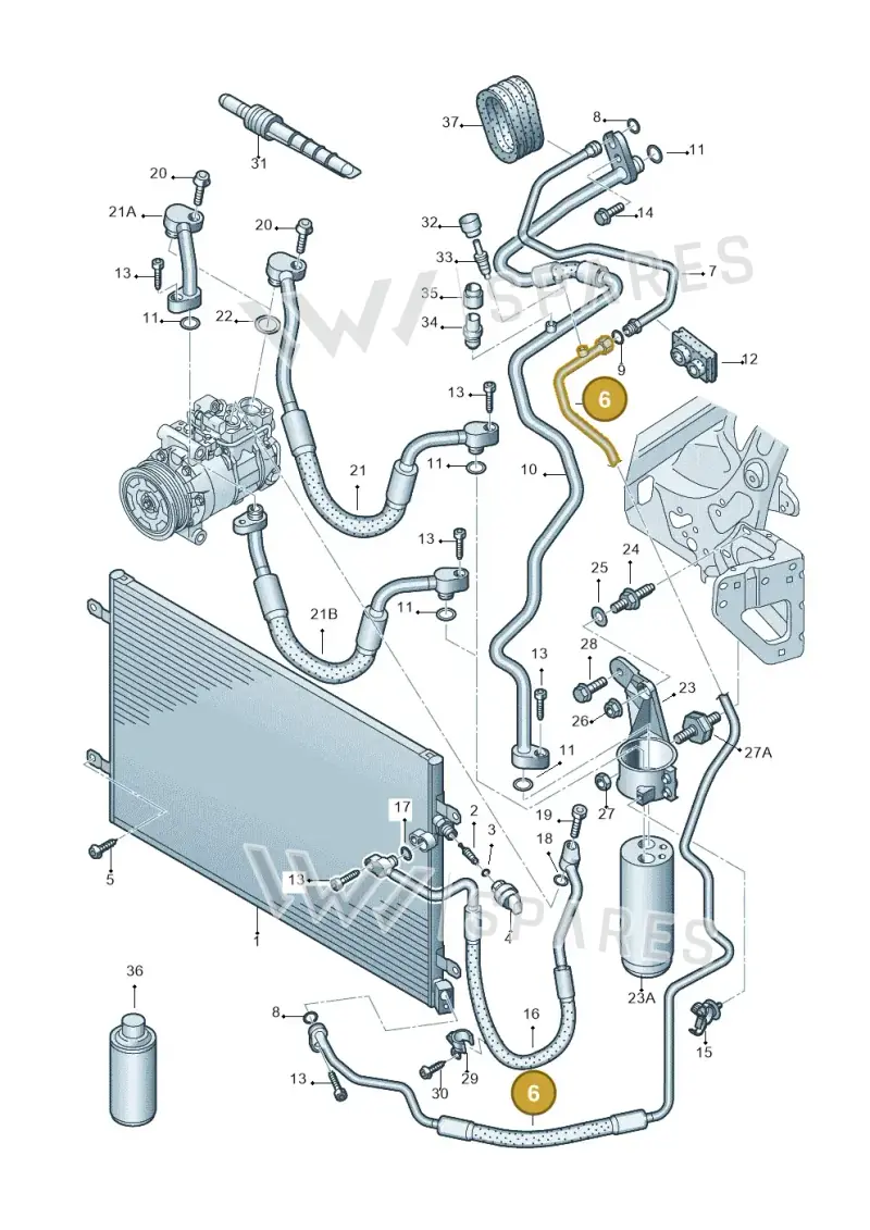 4F0260710E — Audi A6 2.7 TDI (2008-2011) diagram 448260400, position 6