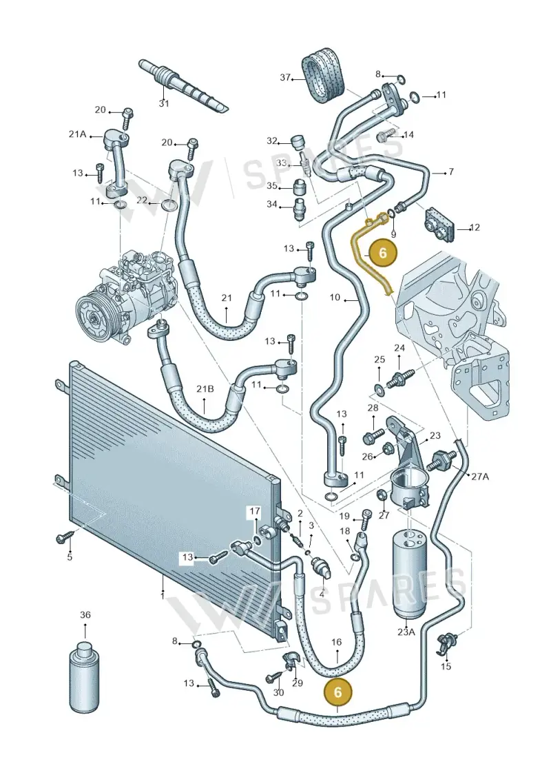 4F0260710L — Audi A6 2.7 TDI (2008-2011) diagram 448260400, position 6
