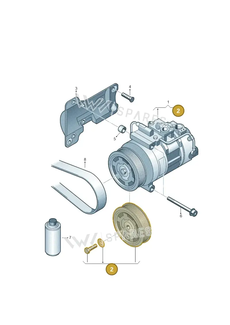 4F0260810D — Audi A8L qu. 3.0 TDI (2009-2014) diagram 291260400, position 2