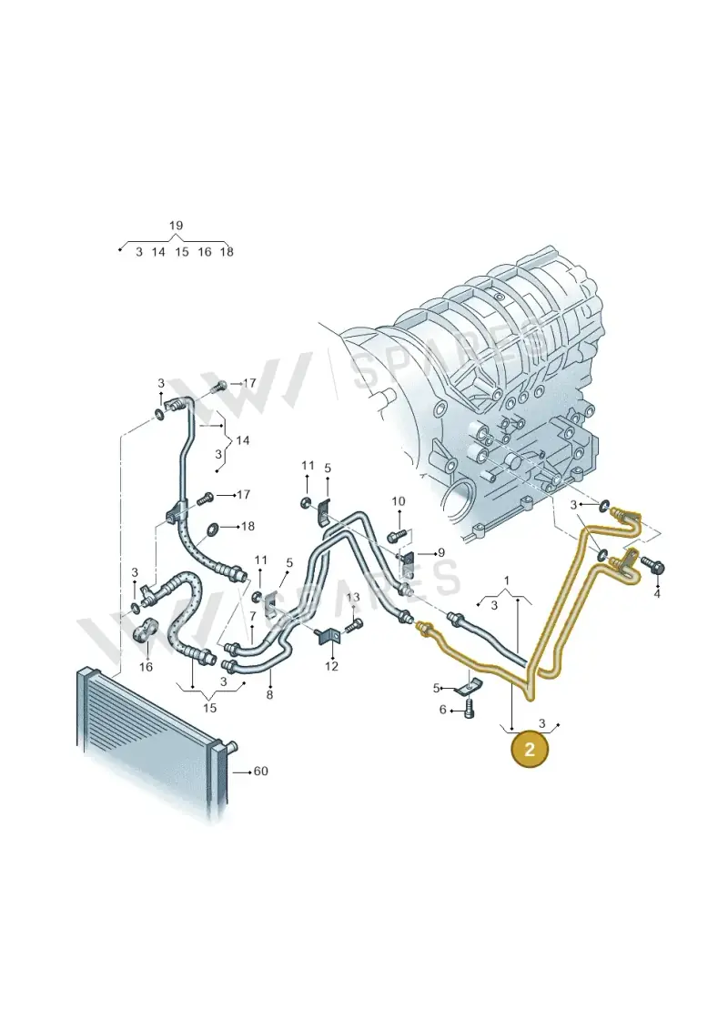 4F0317817AA — Audi A6 2.7 TDI (2008-2011) diagram 448317700, position 2