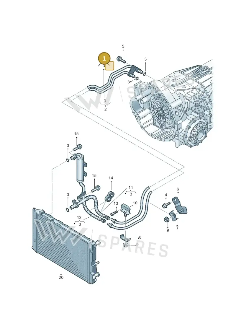 4F0317817G — Audi A6 2.7 TDI (2008-2011) diagram 260317550, position 1