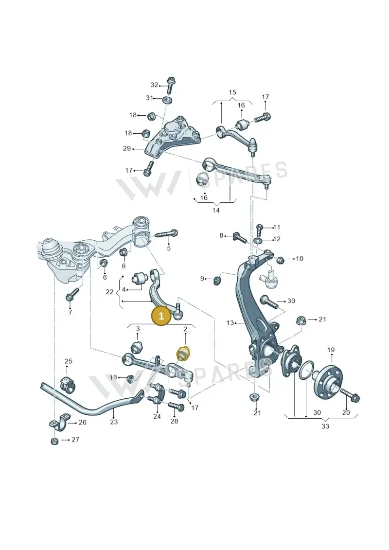 4F0407151A — Audi A6 2.7 TDI (2008-2011) diagram 448407060, position 1