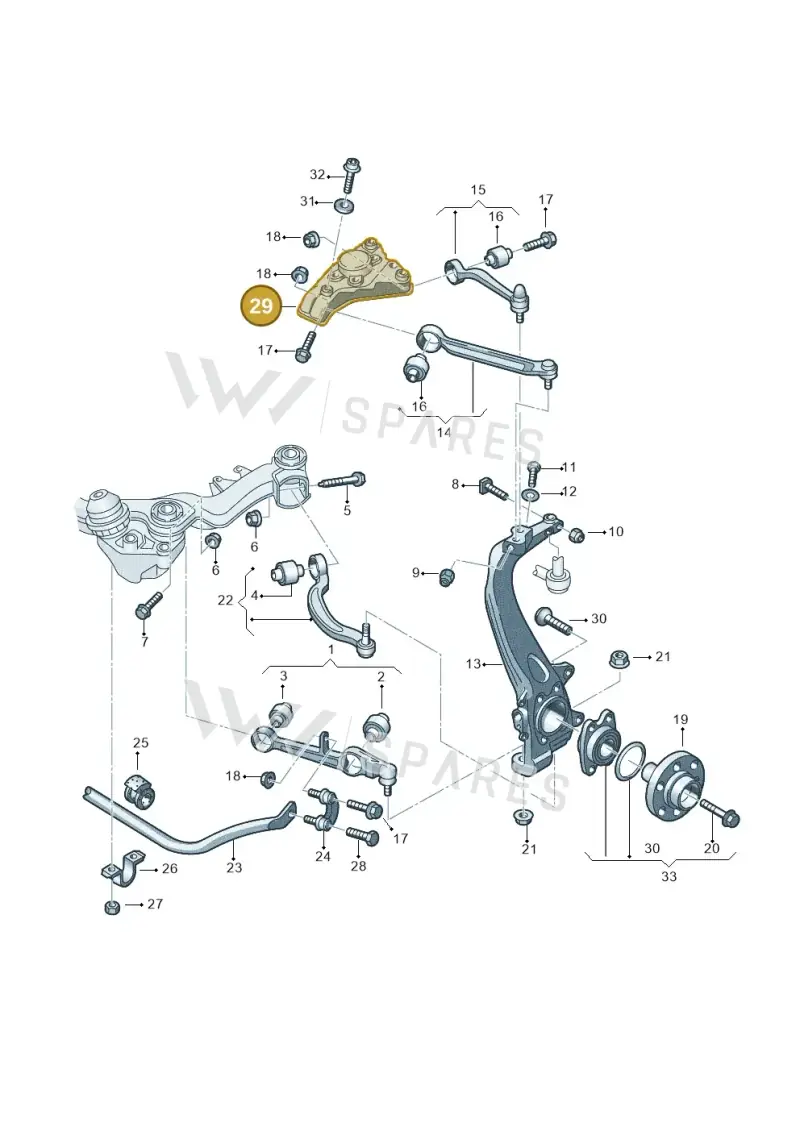 4F0412391D — Audi A6 2.7 TDI (2008-2011) diagram 448407060, position 29