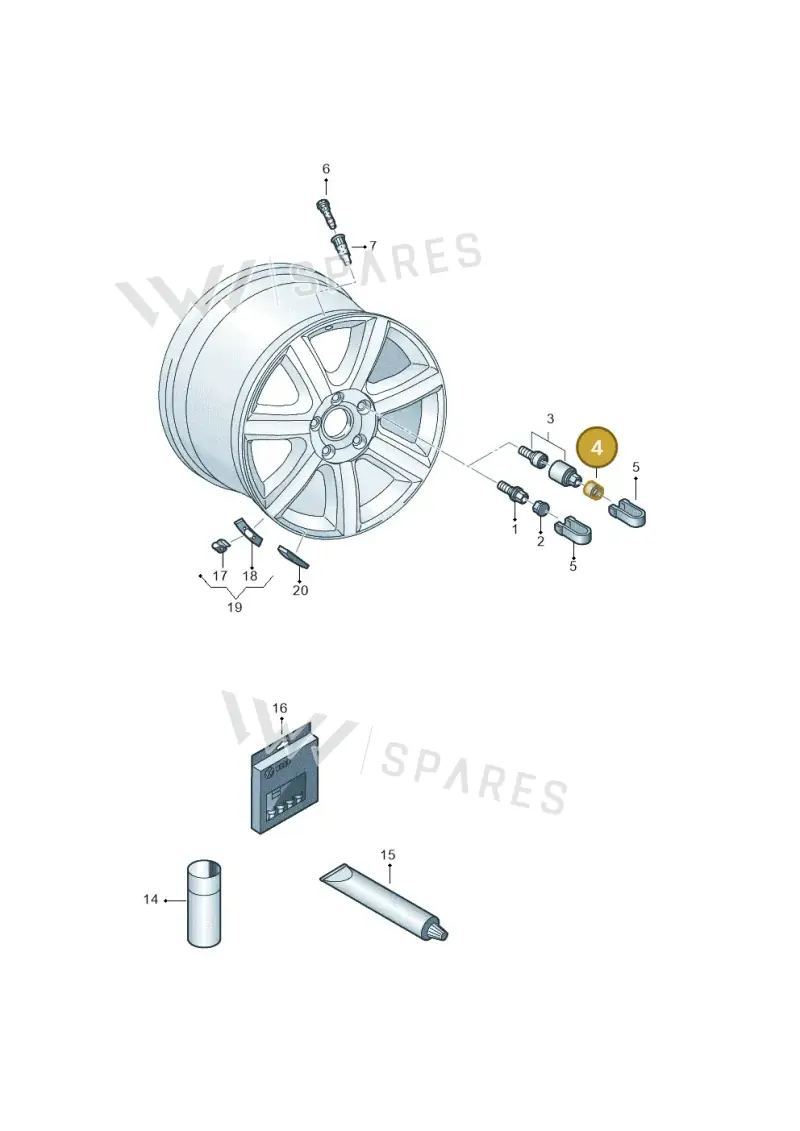 4F0601173AZ37 — Audi Q3 1.4 (2016-) diagram 745601200, position 4