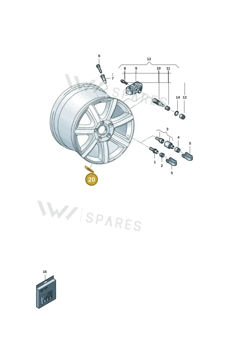 4F0601185A — Audi A5 Limo 2.0 (2024-) diagram 8wk601200, position 20