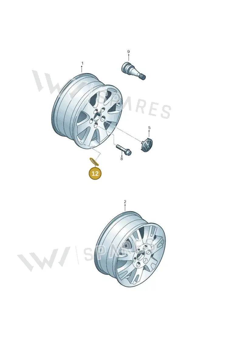4F0601186 — Volkswagen Crafter 35 panel (2011-2016) diagram 483601500, position 12