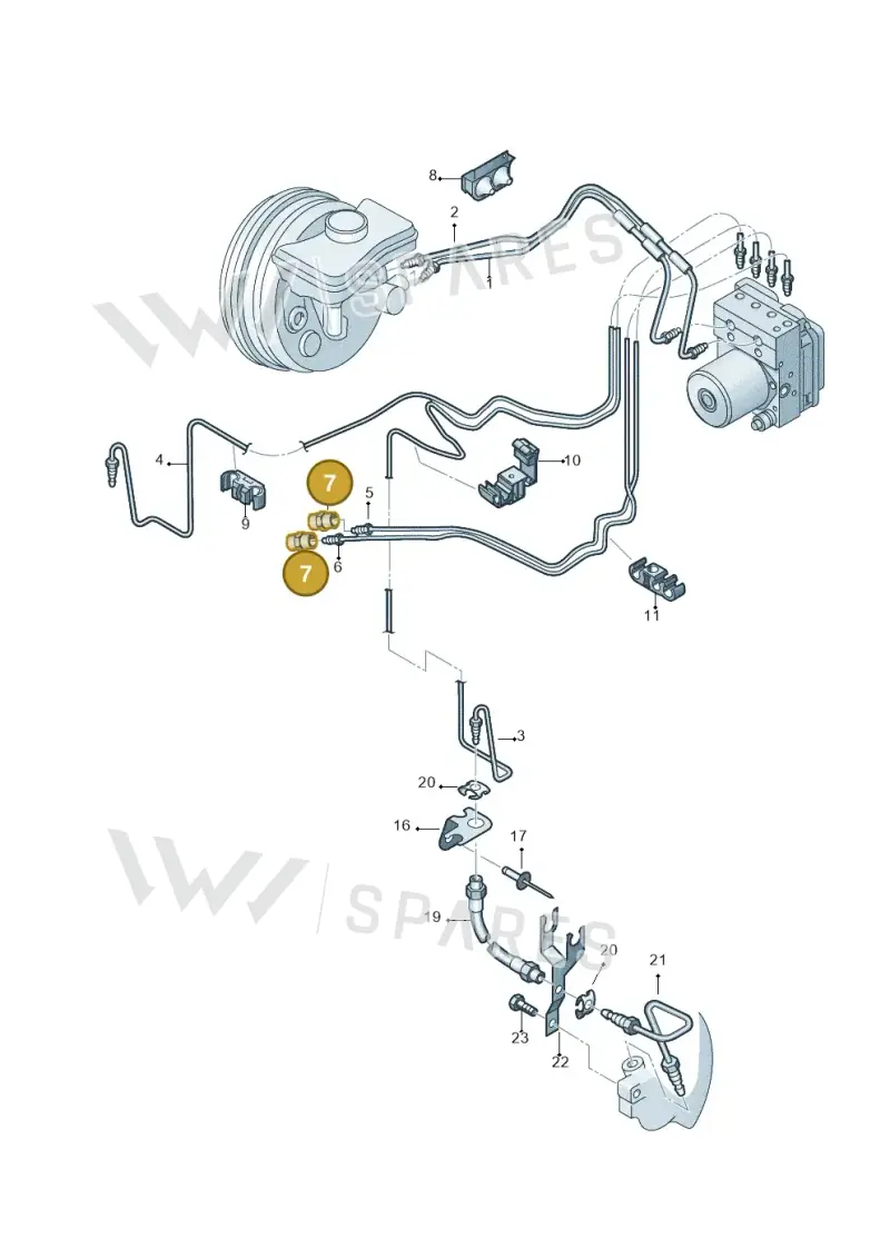 4F0611789E — Audi A6 2.7 TDI (2008-2011) diagram 448611200, position 7
