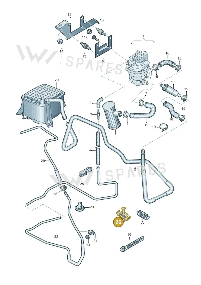 4F0611797 — Audi A6 2.7 TDI (2008-2011) diagram 448201750, position 26
