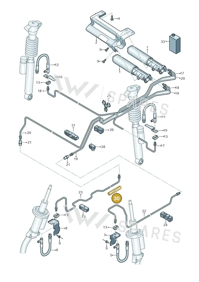 4F0611853A — Audi RS4 Av. qu. 4.2 (2012-2015) diagram 695616300, position 30