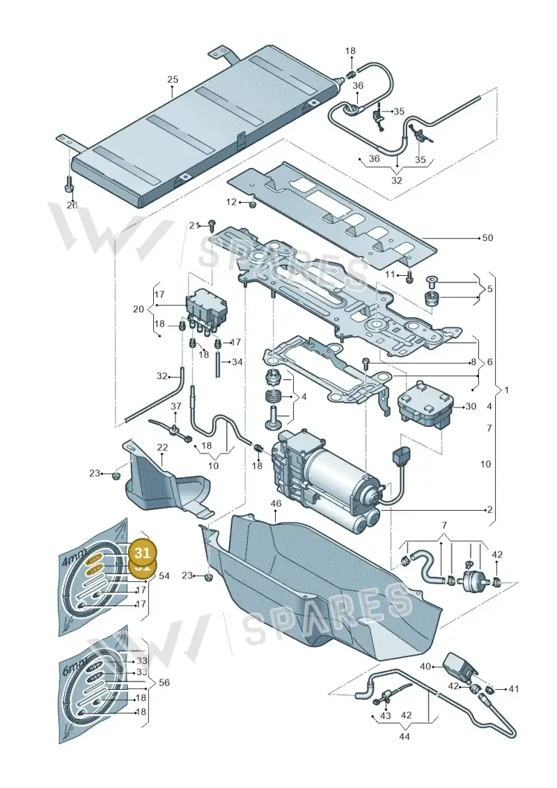 4F0616241 — Audi Q5 (2016-2020) diagram 896616300, position 31