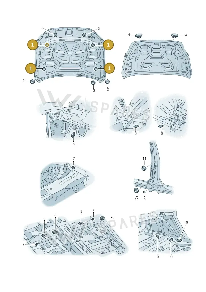 4F0803593A — Audi A8L qu. 3.0 TDI (2013-2018) diagram 771803500, position 1