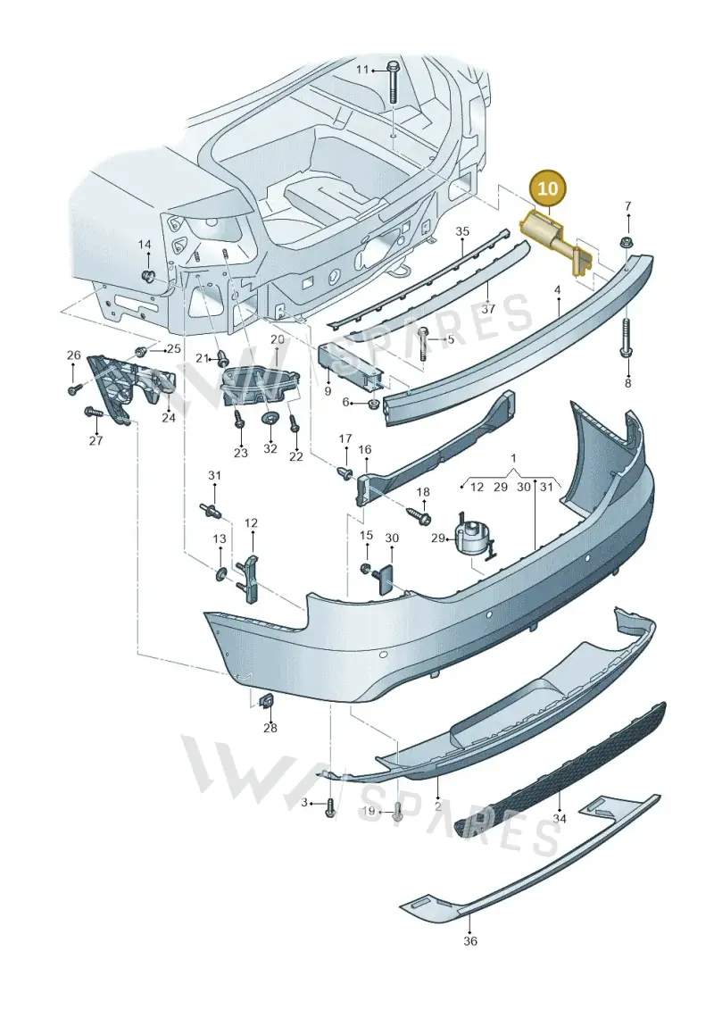 4F0807275 — Audi A6 2.7 TDI (2008-2011) diagram 648807500, position 10